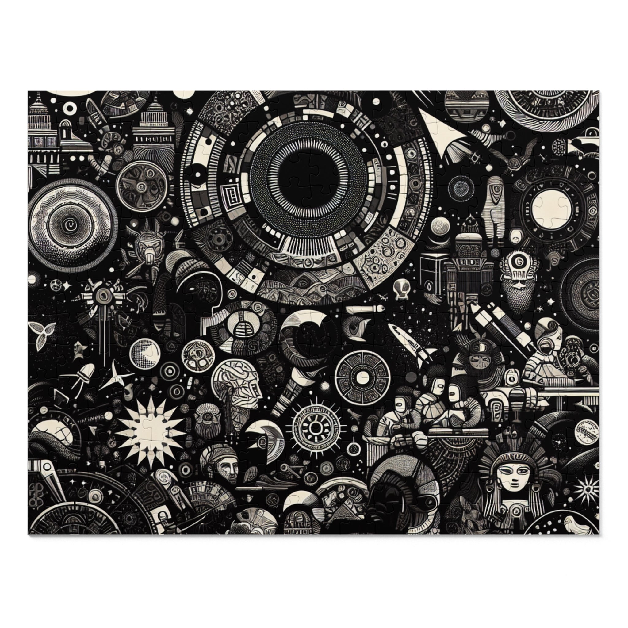 Jigsaw Puzzle with Tin