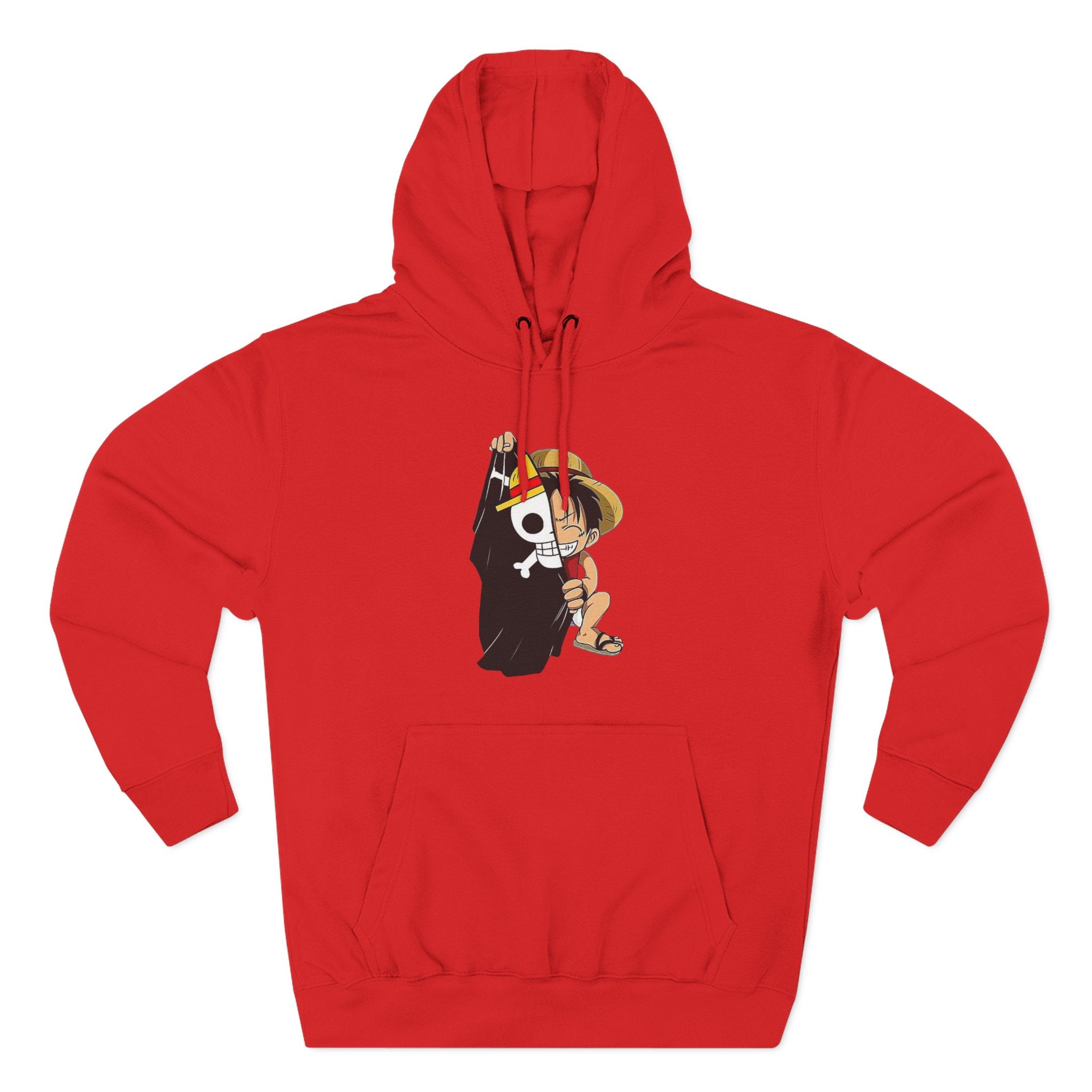 Three-Panel Fleece Hoodie