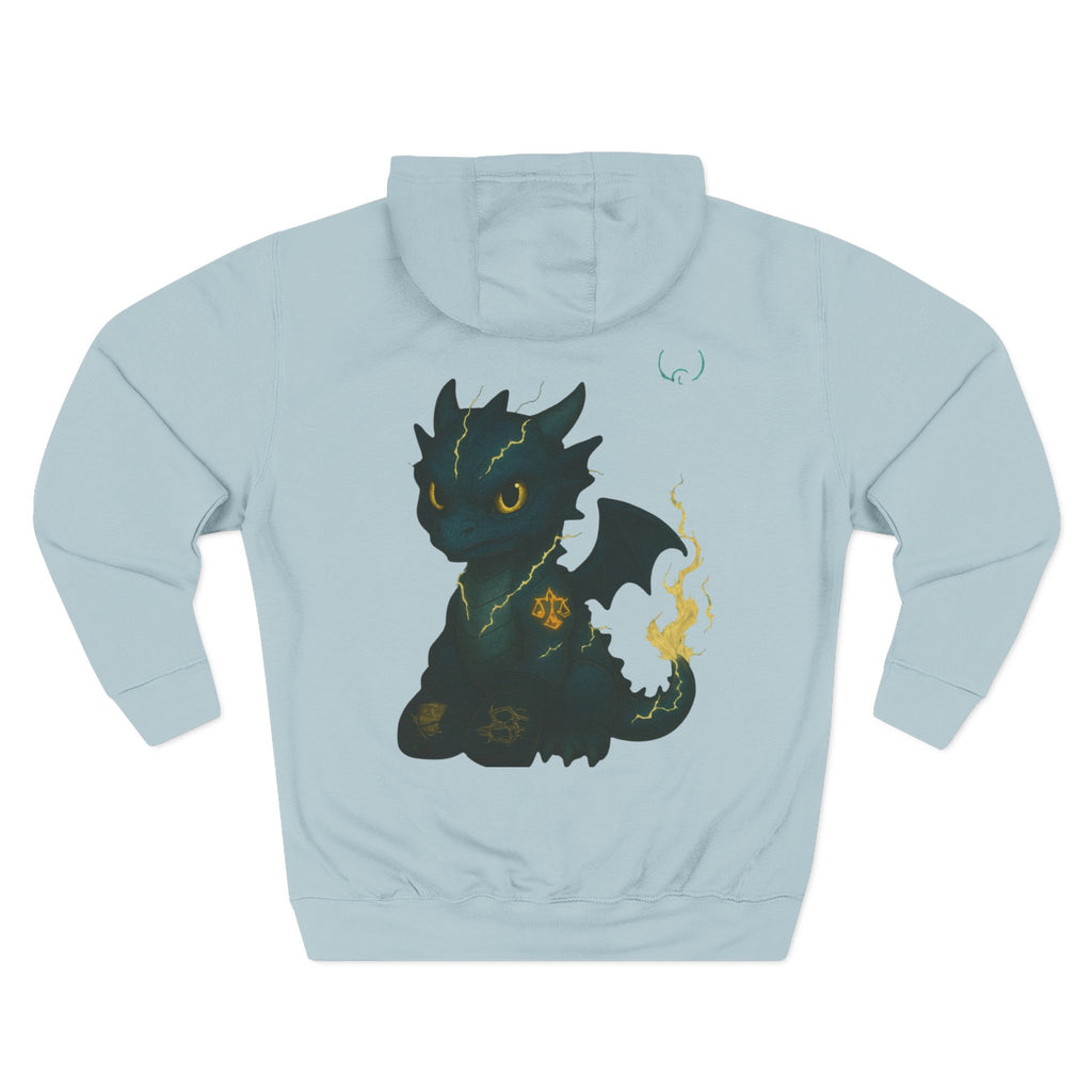 Three-Panel Fleece Hoodie