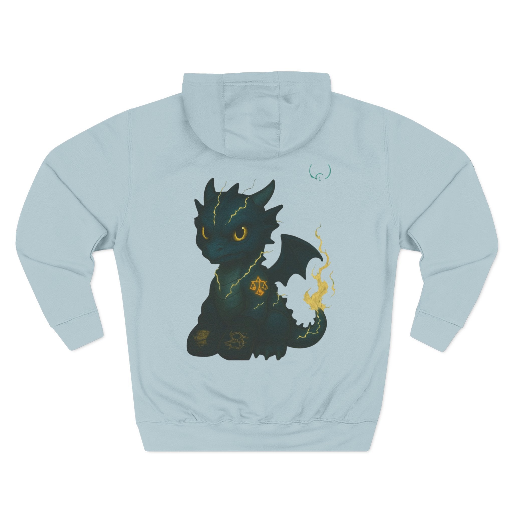 Three-Panel Fleece Hoodie