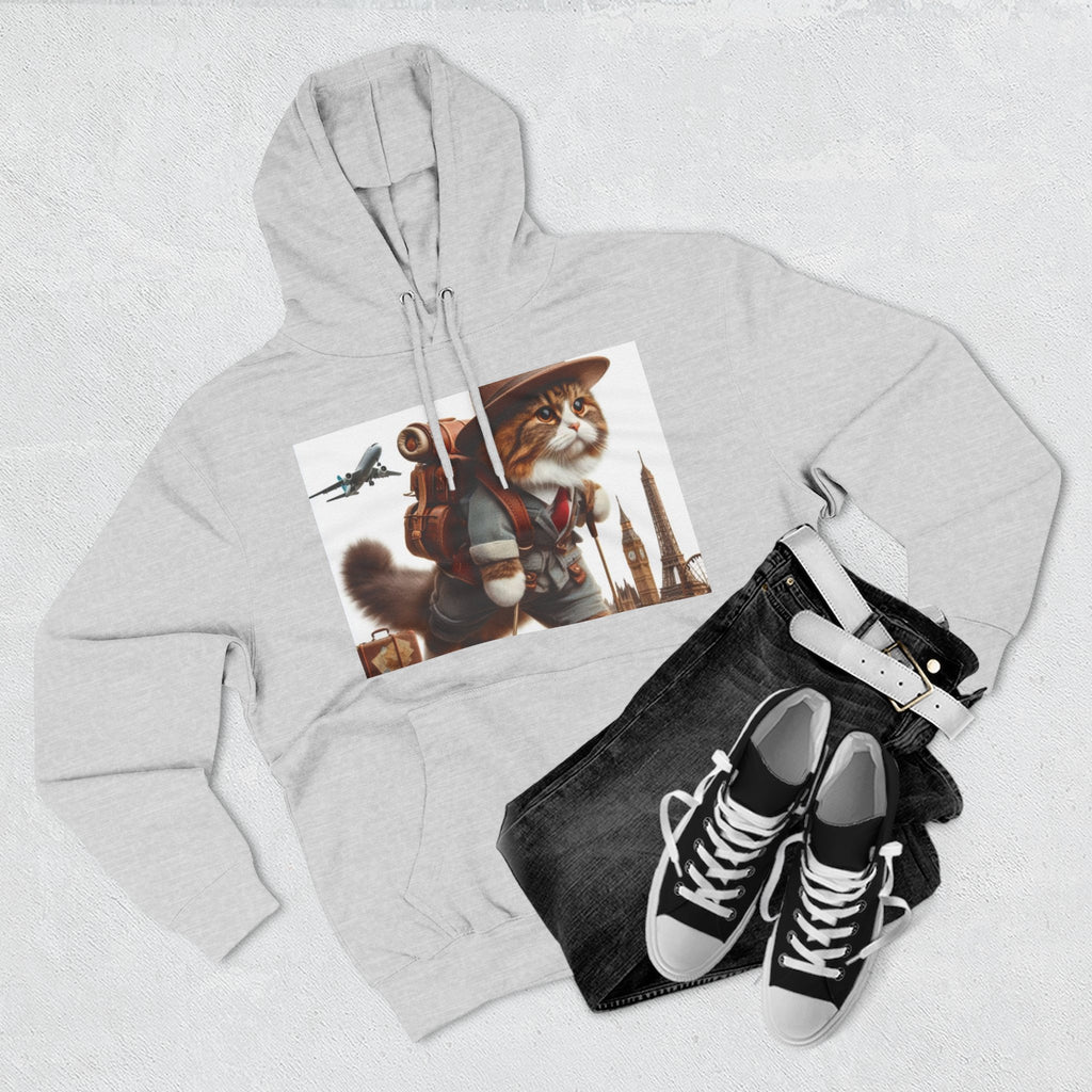 Three-Panel Fleece Hoodie