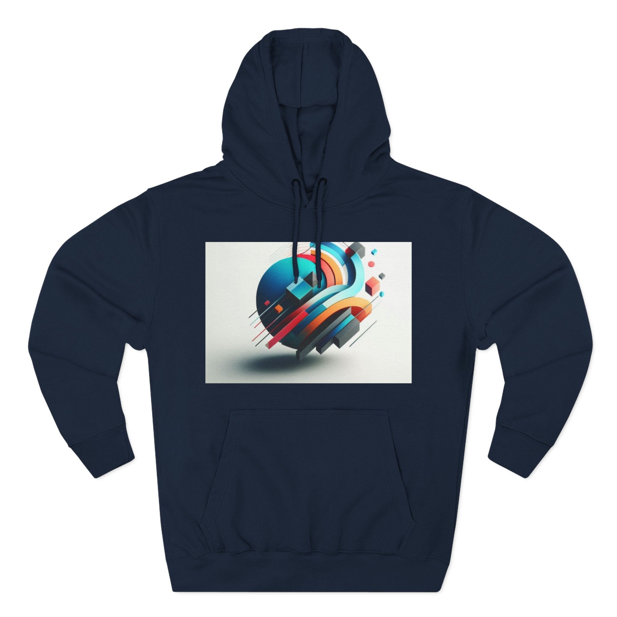Three-Panel Fleece Hoodie