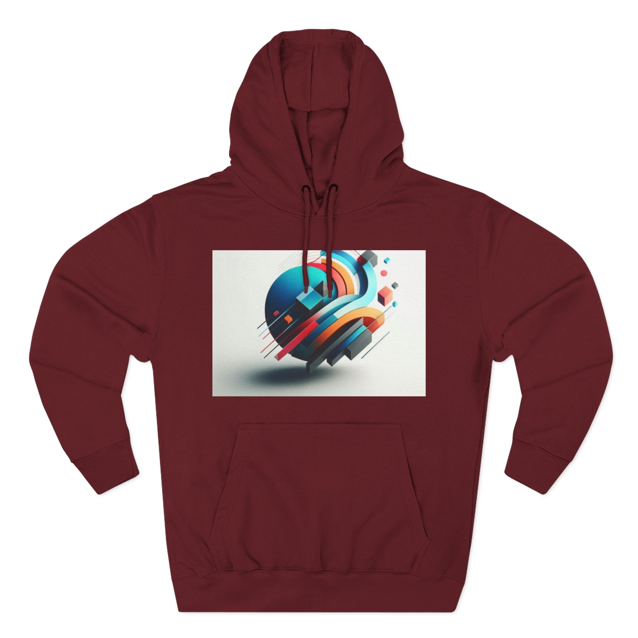 Three-Panel Fleece Hoodie