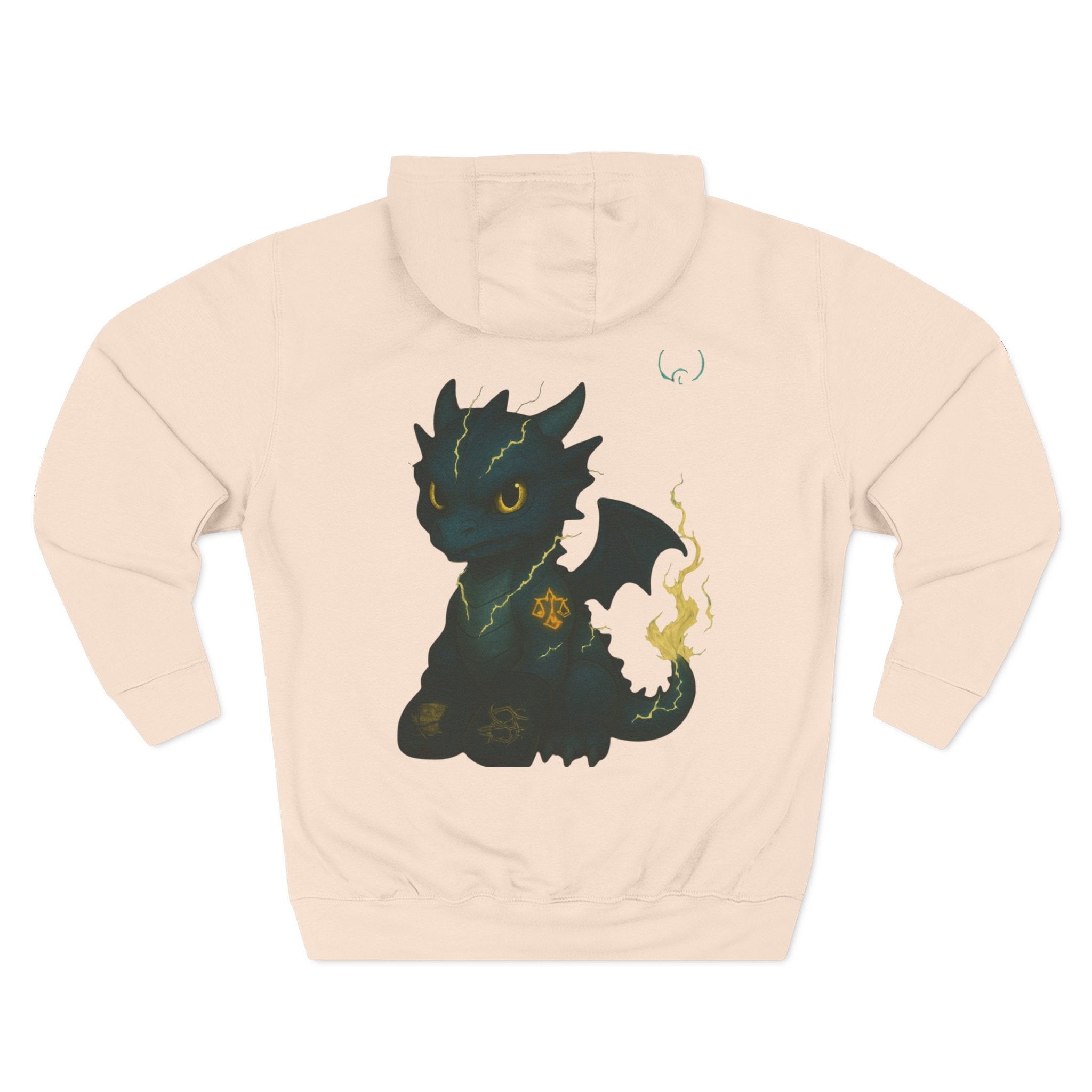 Three-Panel Fleece Hoodie