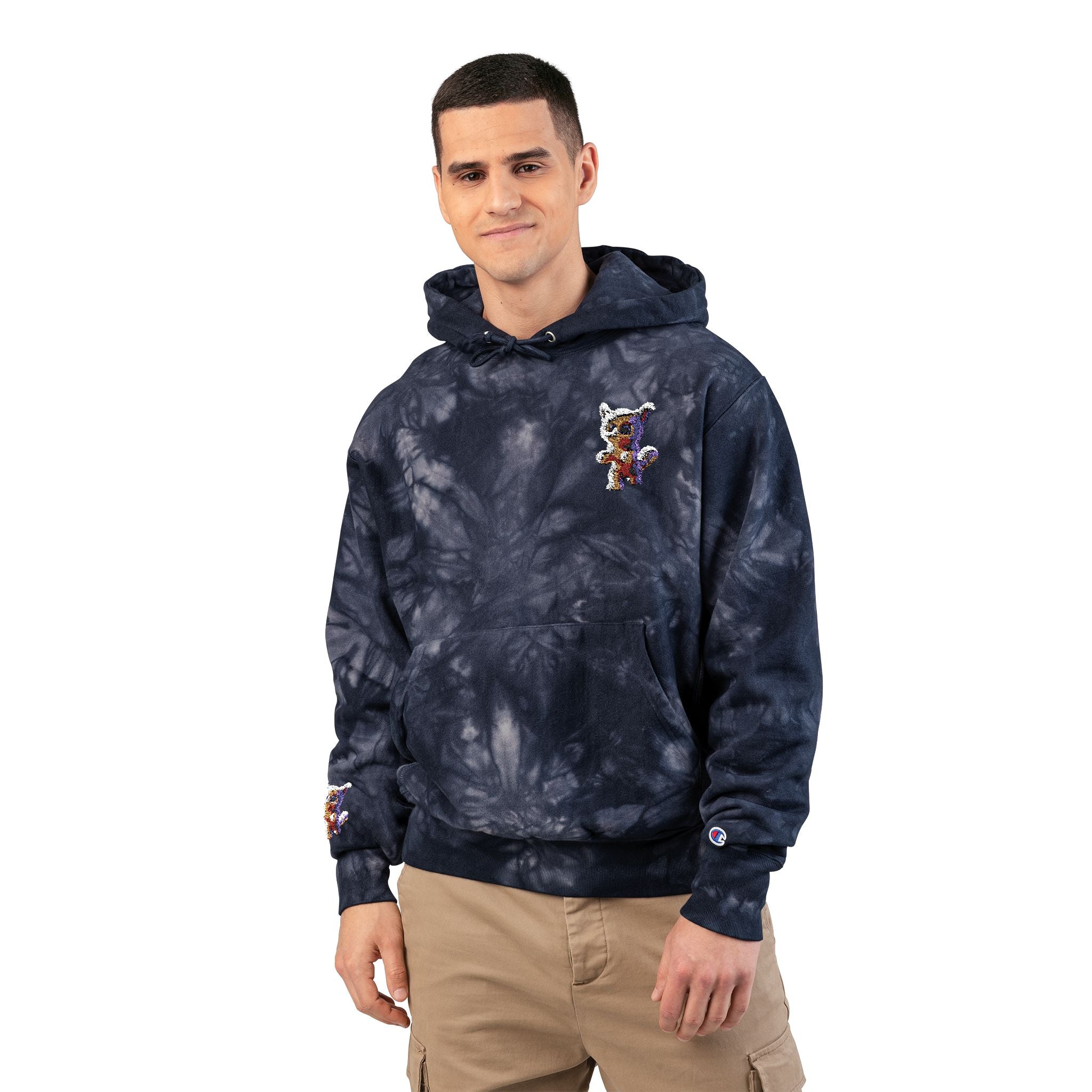 Unisex Champion Tie-Dye Hoodie (Embroidery)