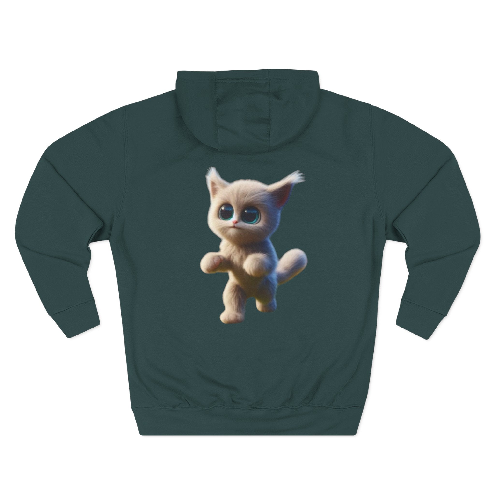 Three-Panel Fleece Hoodie