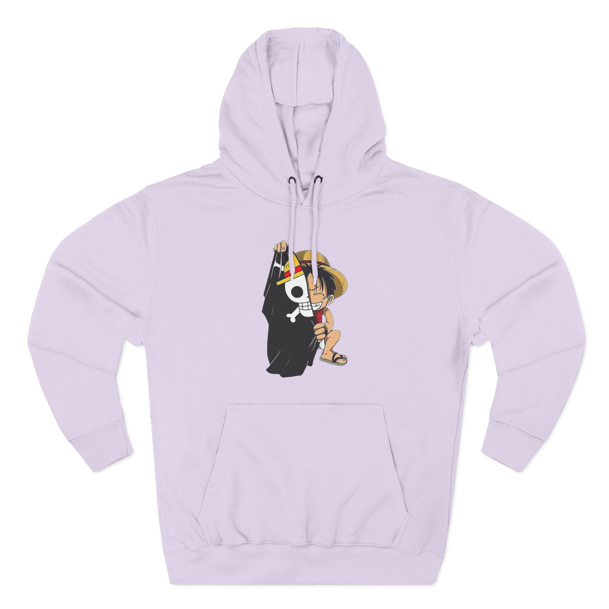 Three-Panel Fleece Hoodie