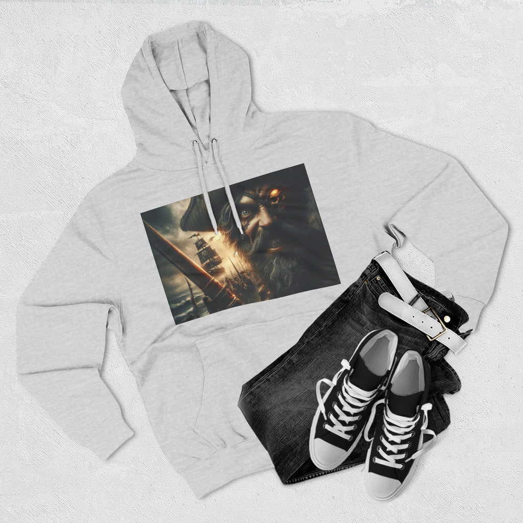 Three-Panel Fleece Hoodie