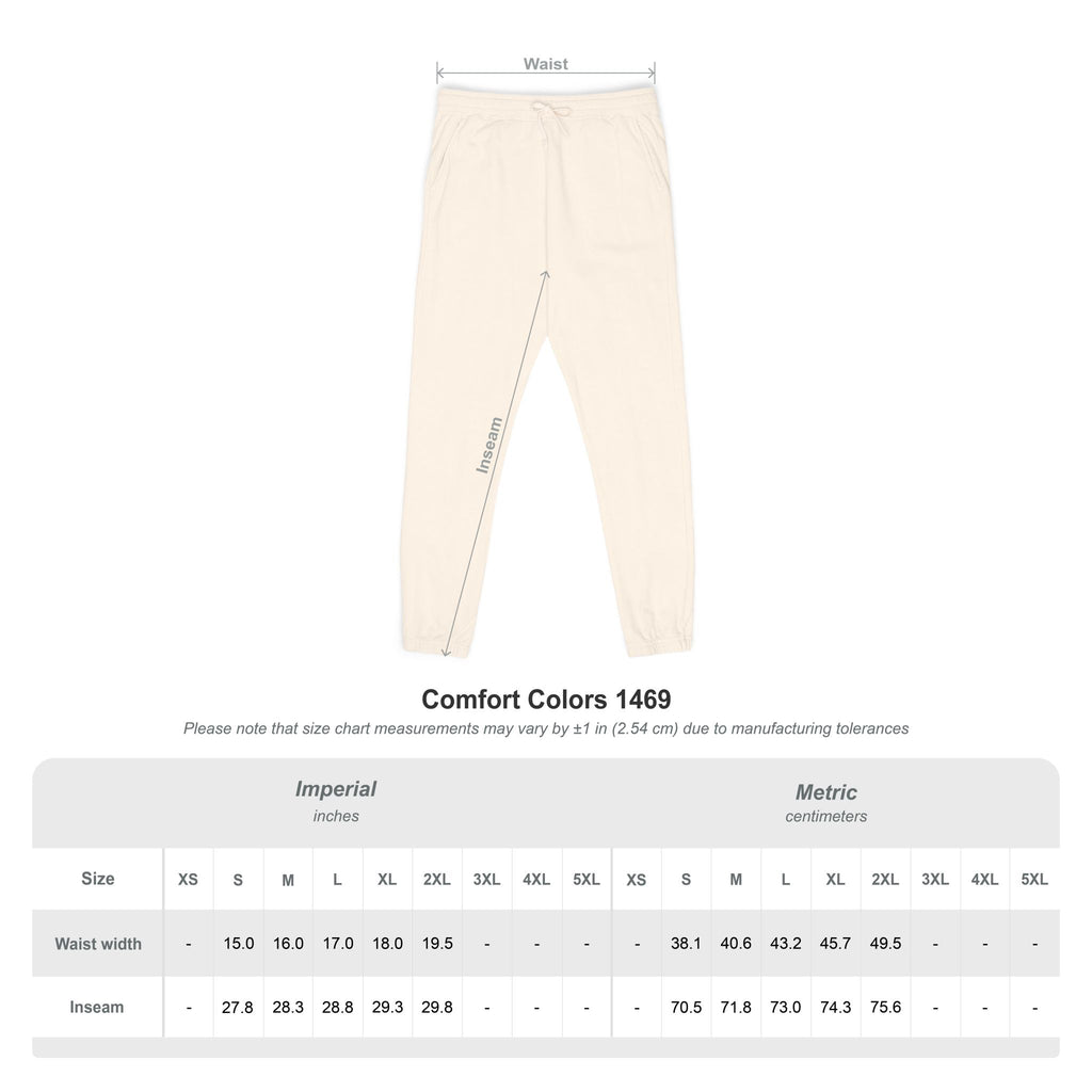 Unisex Garment-Dyed Fleece Sweatpants