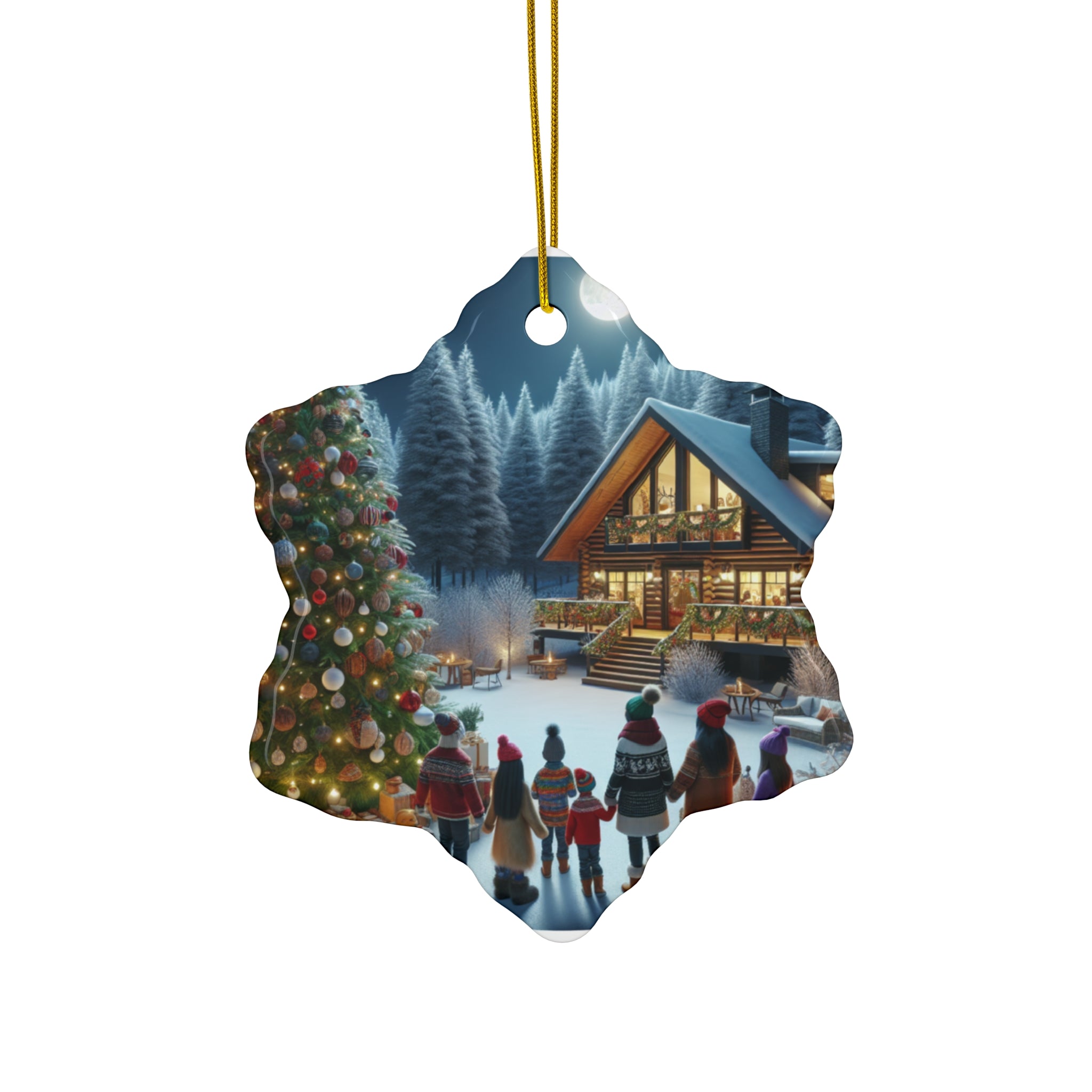 Ceramic Ornament, 4 Shapes