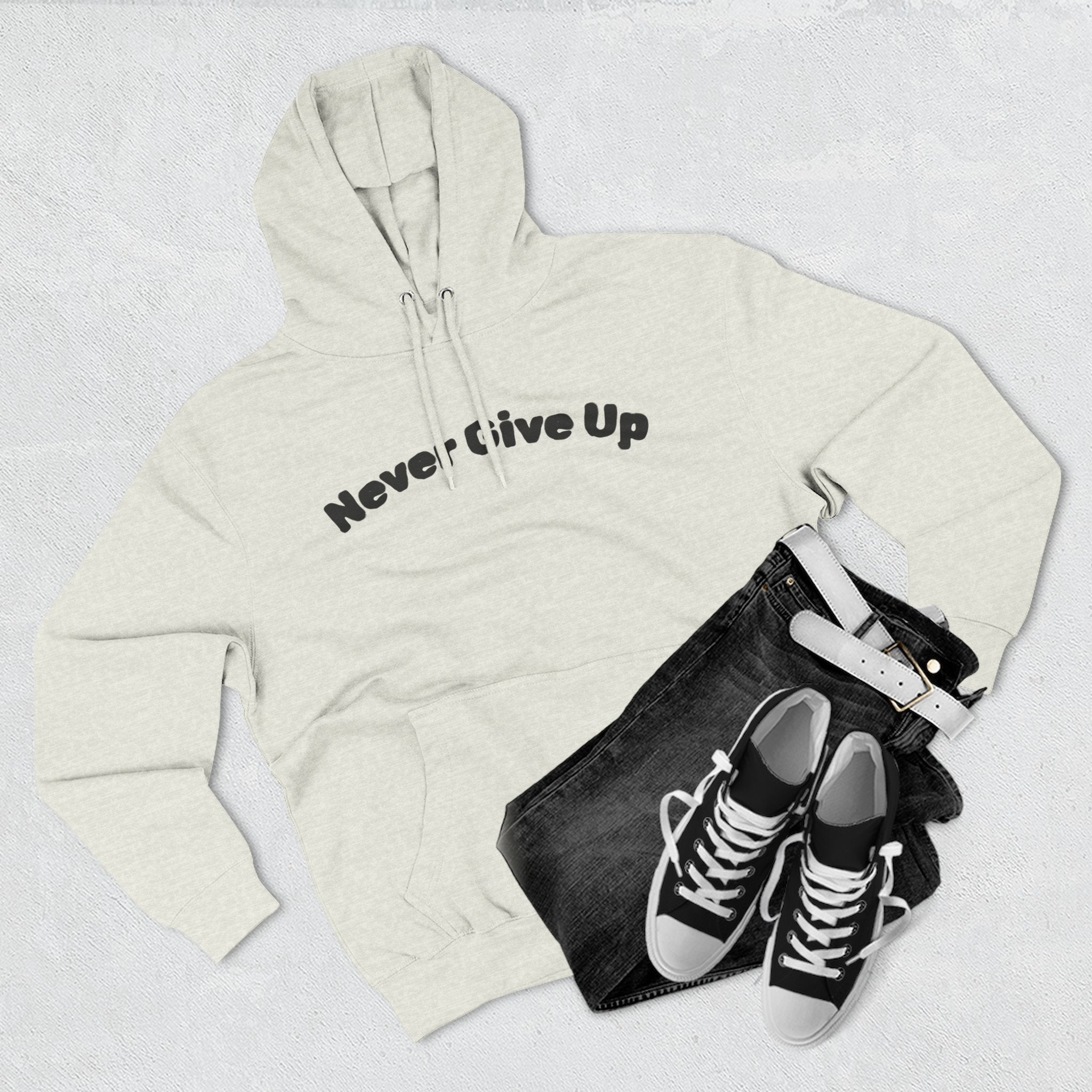 Three-Panel Fleece Hoodie