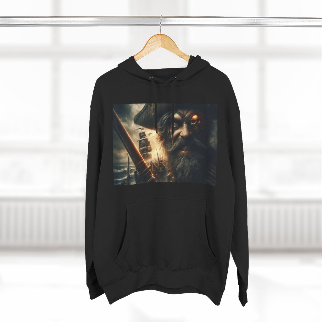 Three-Panel Fleece Hoodie