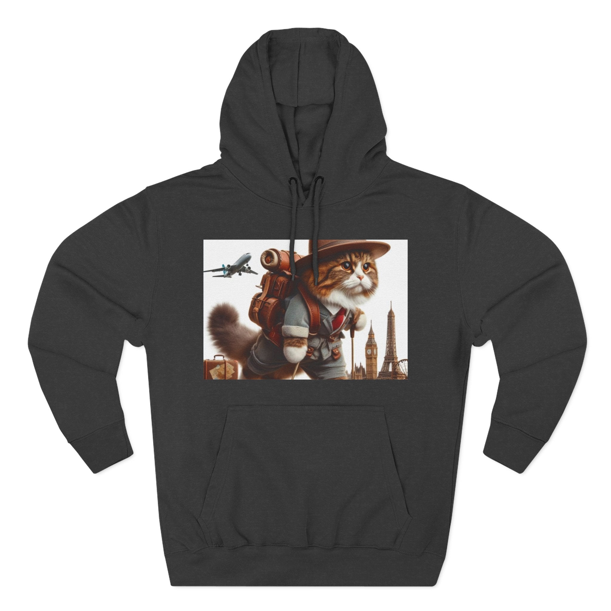 Three-Panel Fleece Hoodie