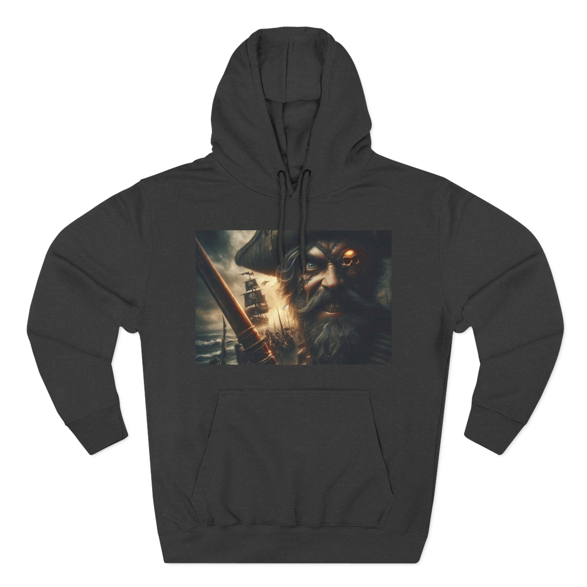 Three-Panel Fleece Hoodie