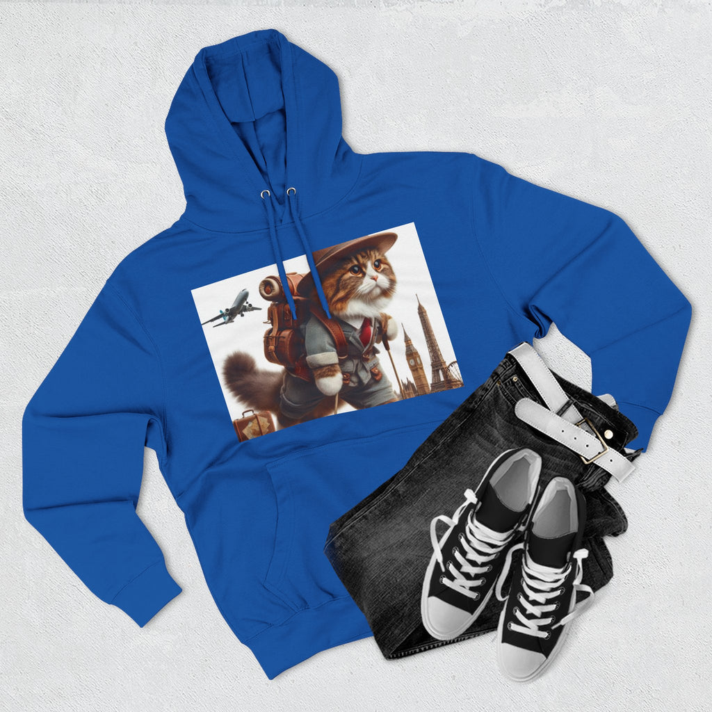 Three-Panel Fleece Hoodie