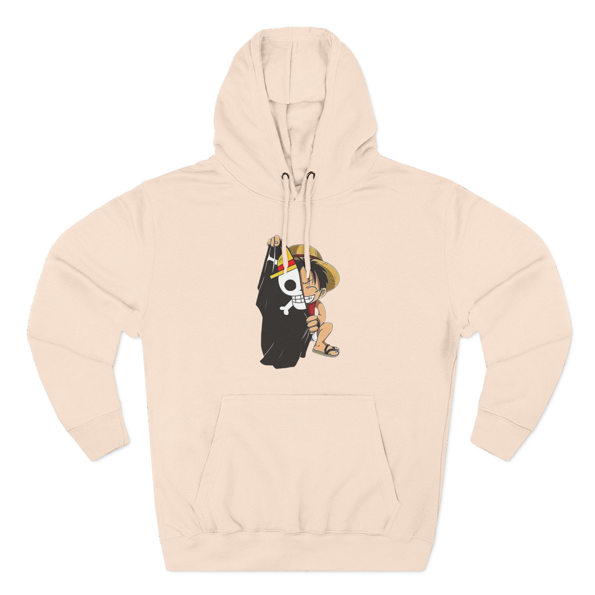 Three-Panel Fleece Hoodie