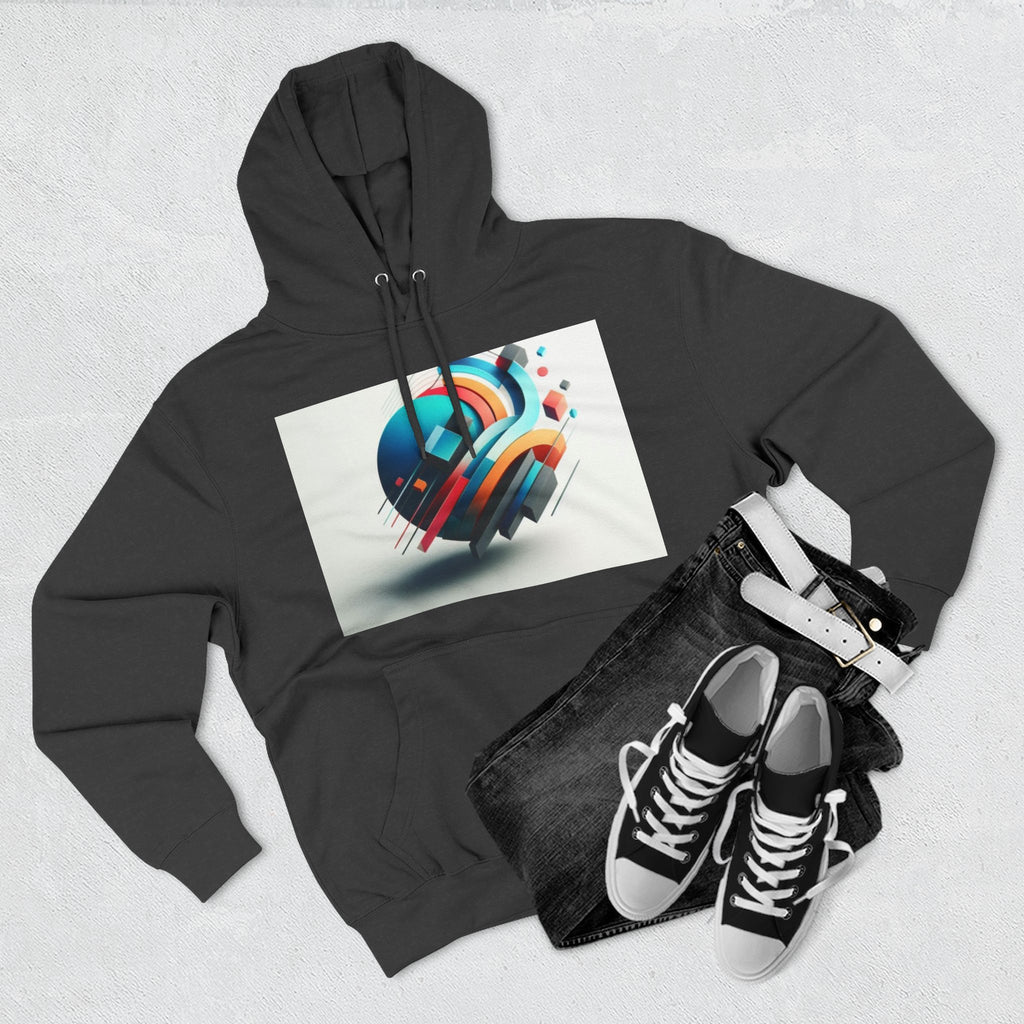 Three-Panel Fleece Hoodie