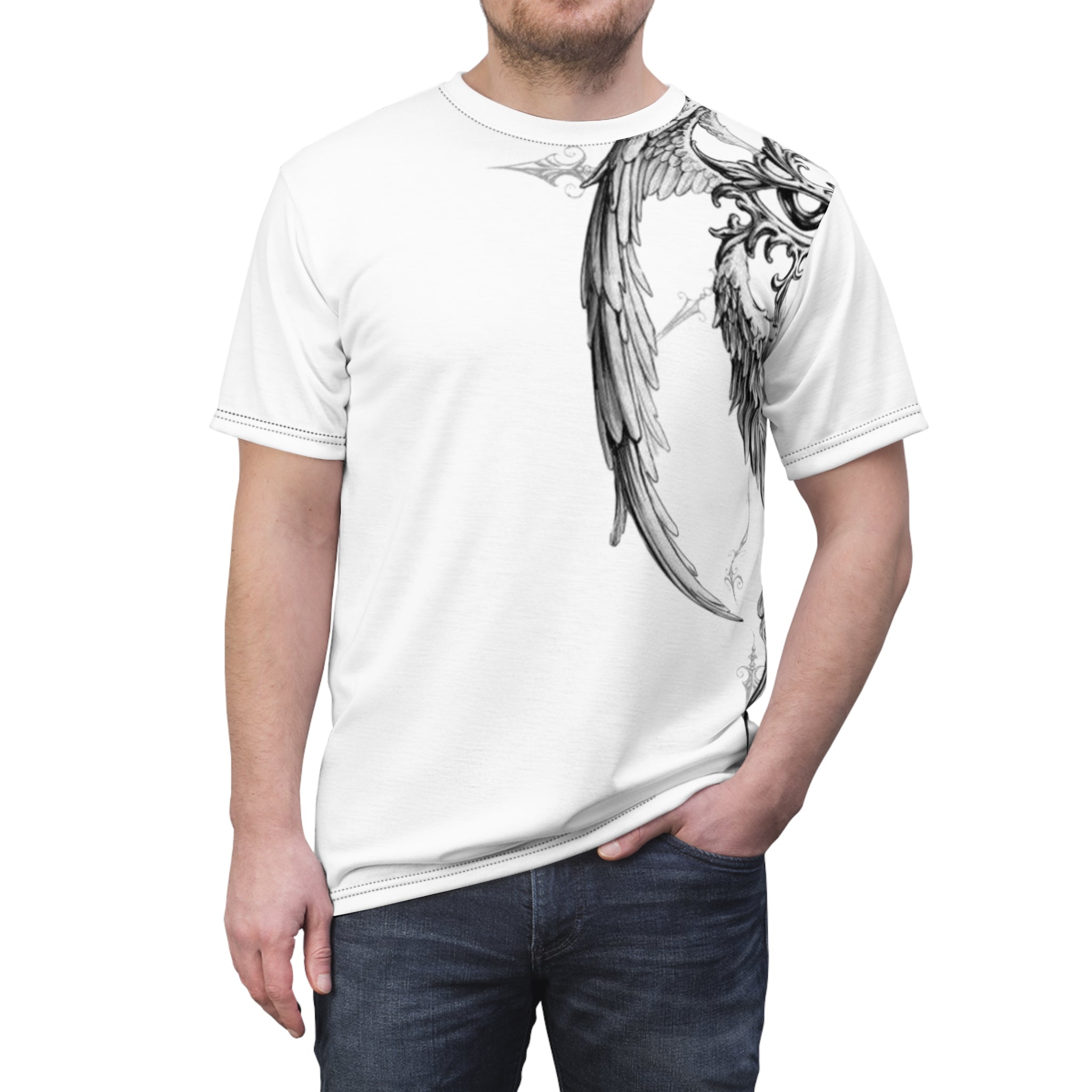 Unisex Cut & Sew Tee (AOP)