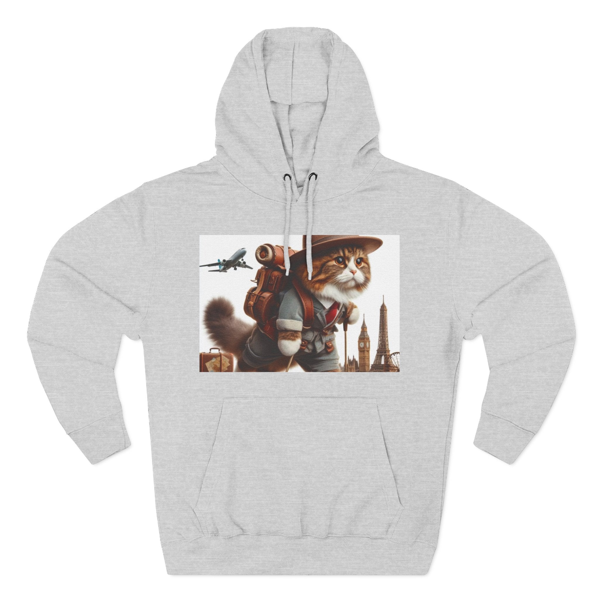 Three-Panel Fleece Hoodie