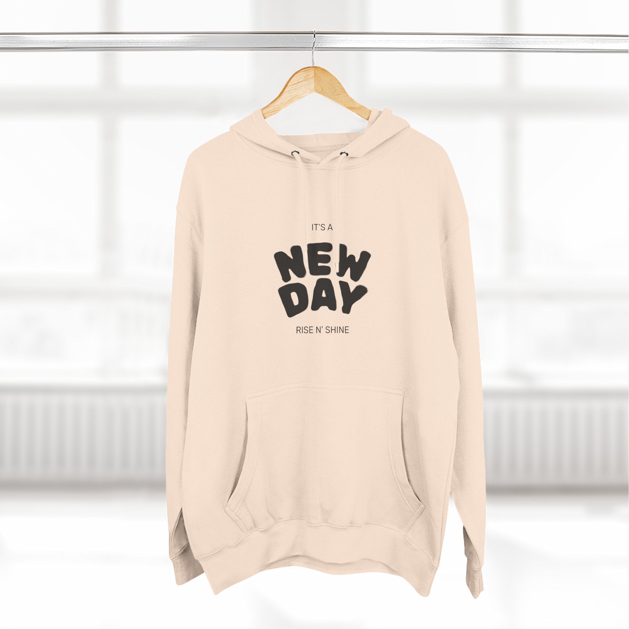 Three-Panel Fleece Hoodie