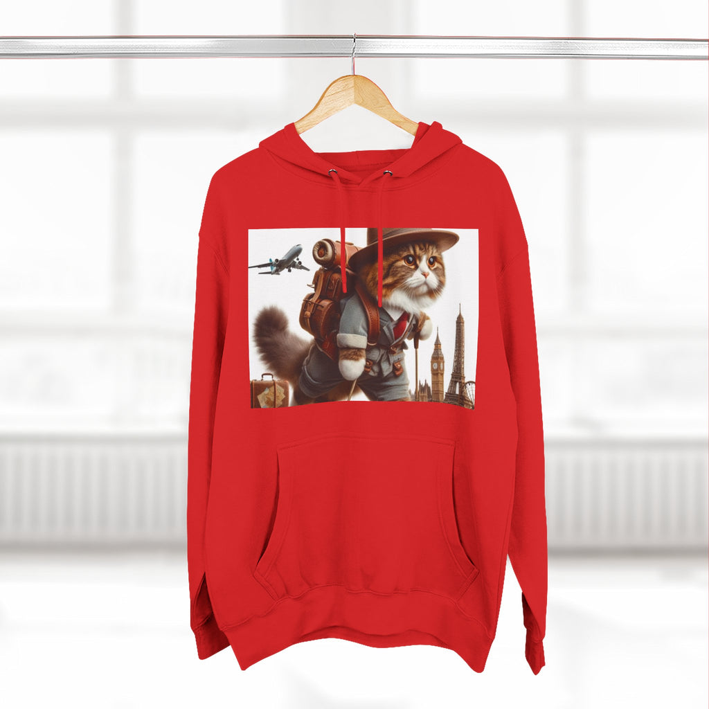Three-Panel Fleece Hoodie