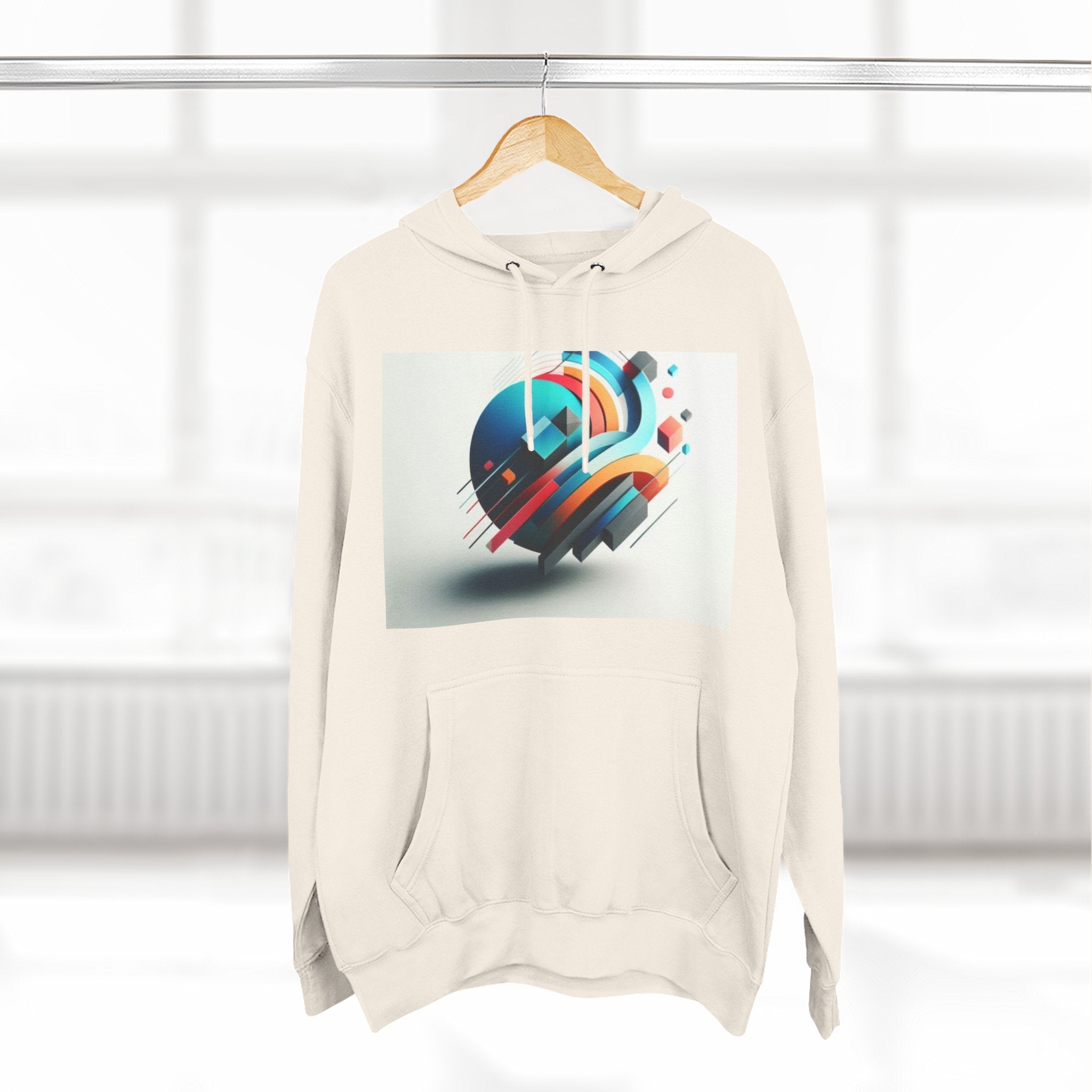 Three-Panel Fleece Hoodie