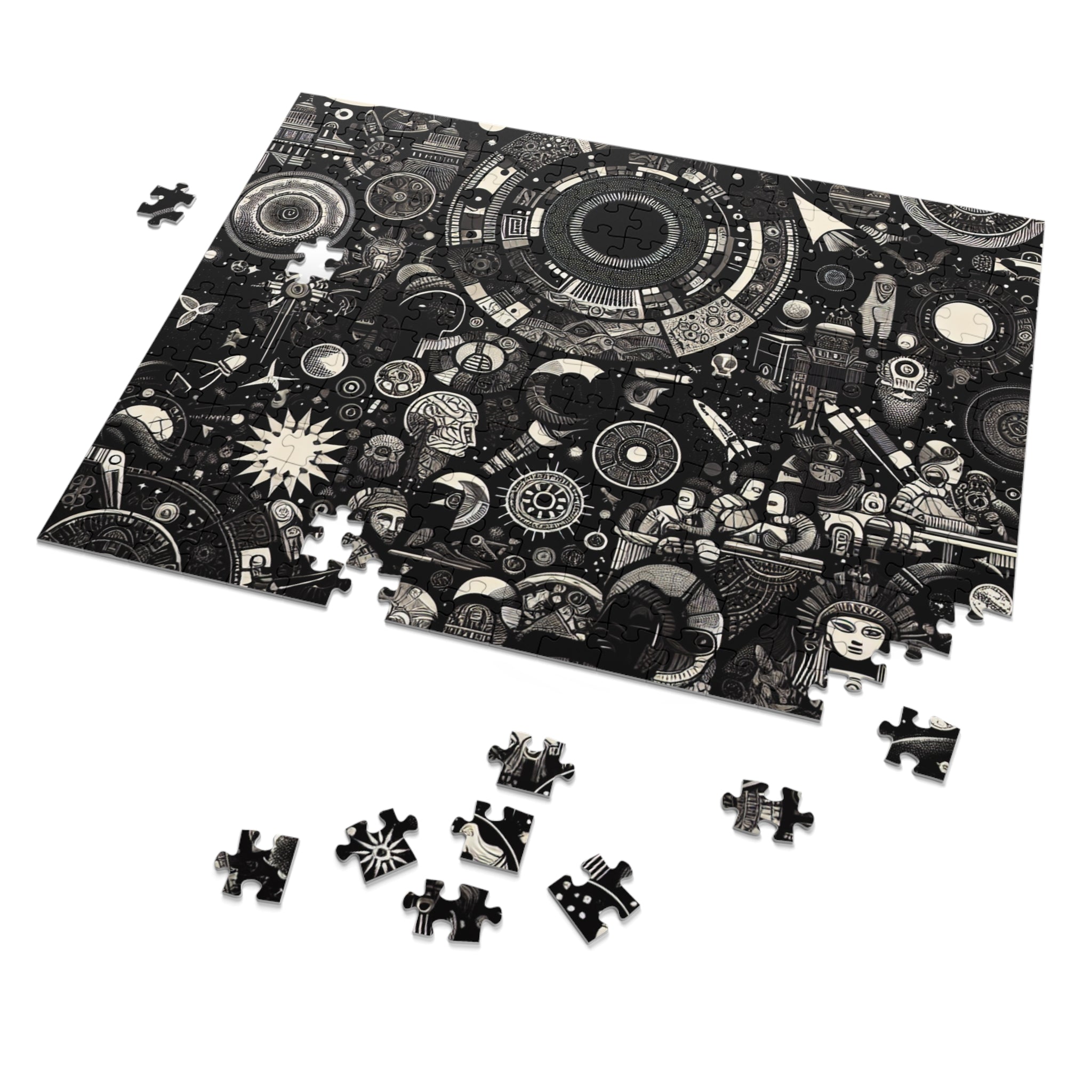 Jigsaw Puzzle with Tin