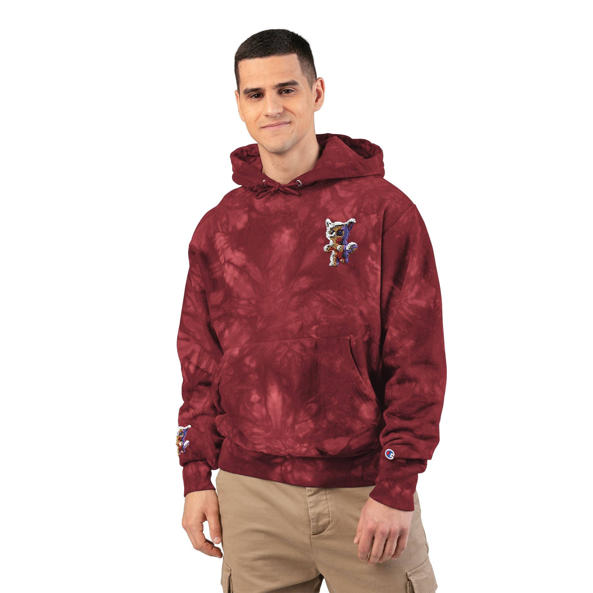 Unisex Champion Tie-Dye Hoodie (Embroidery)