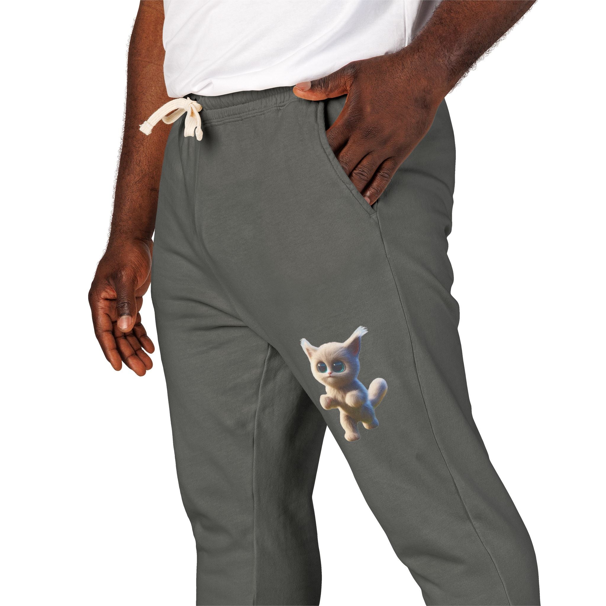 Unisex Garment-Dyed Fleece Sweatpants