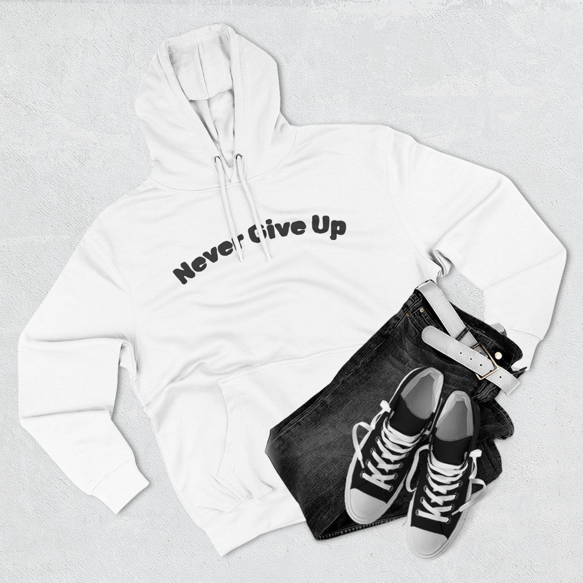 Three-Panel Fleece Hoodie