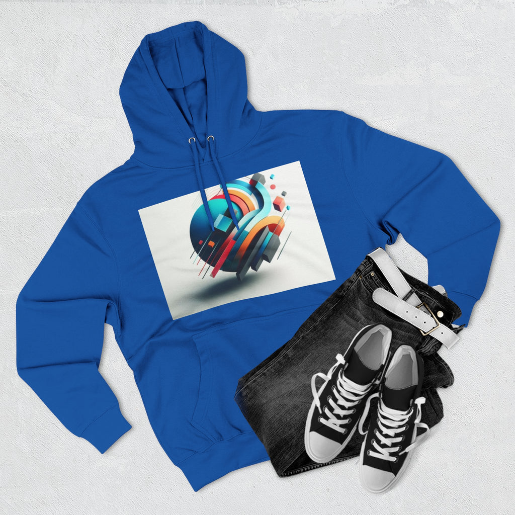 Three-Panel Fleece Hoodie