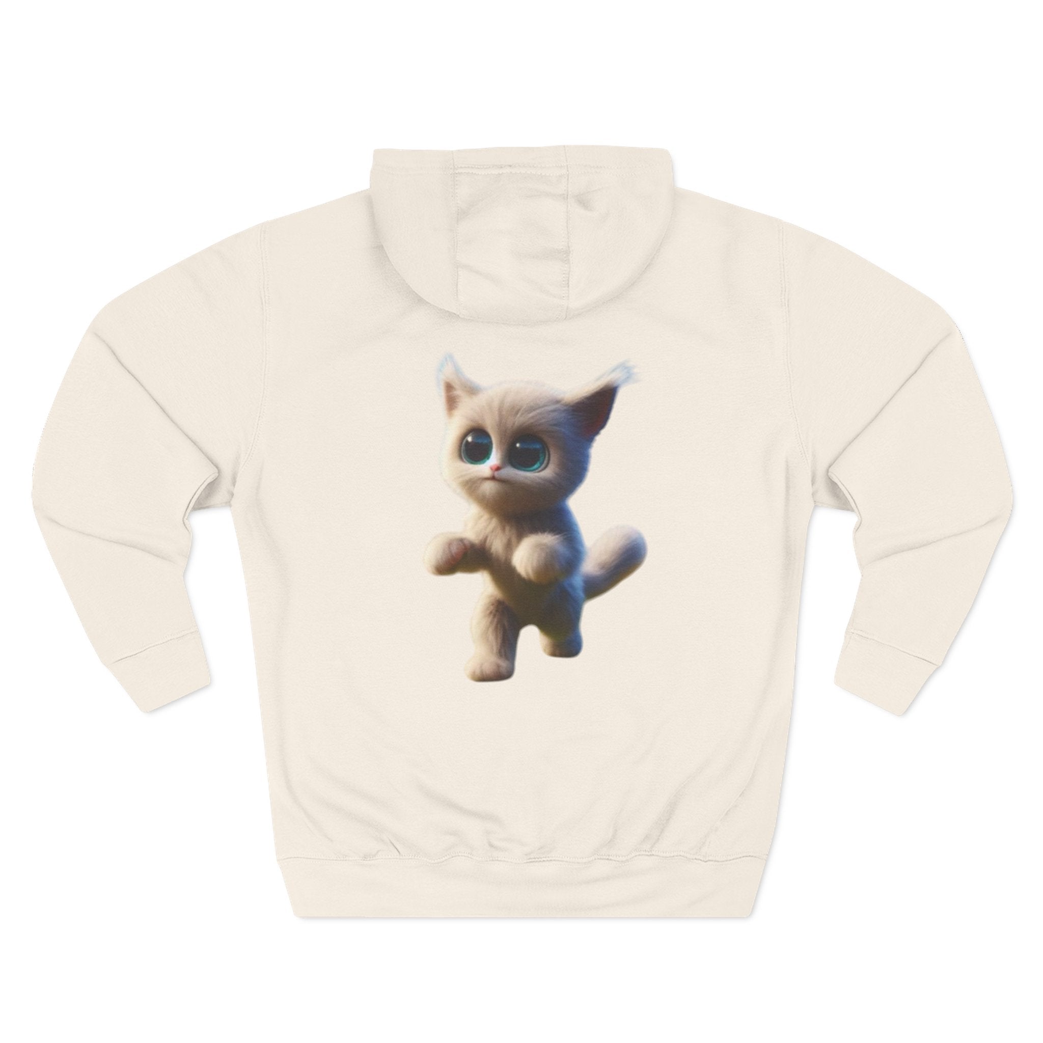 Three-Panel Fleece Hoodie