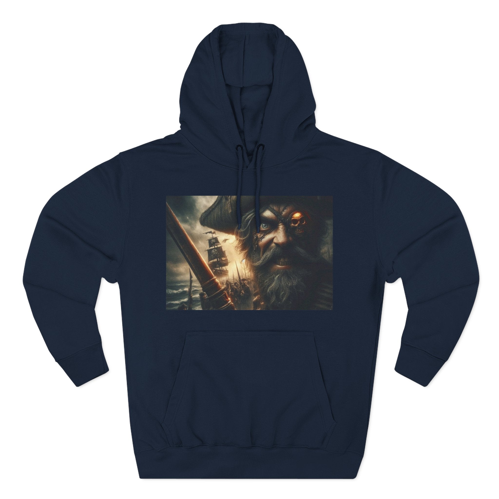 Three-Panel Fleece Hoodie
