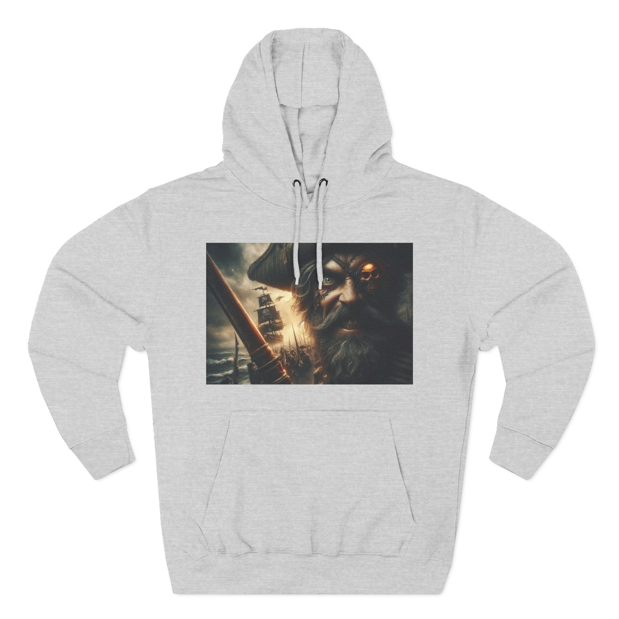 Three-Panel Fleece Hoodie