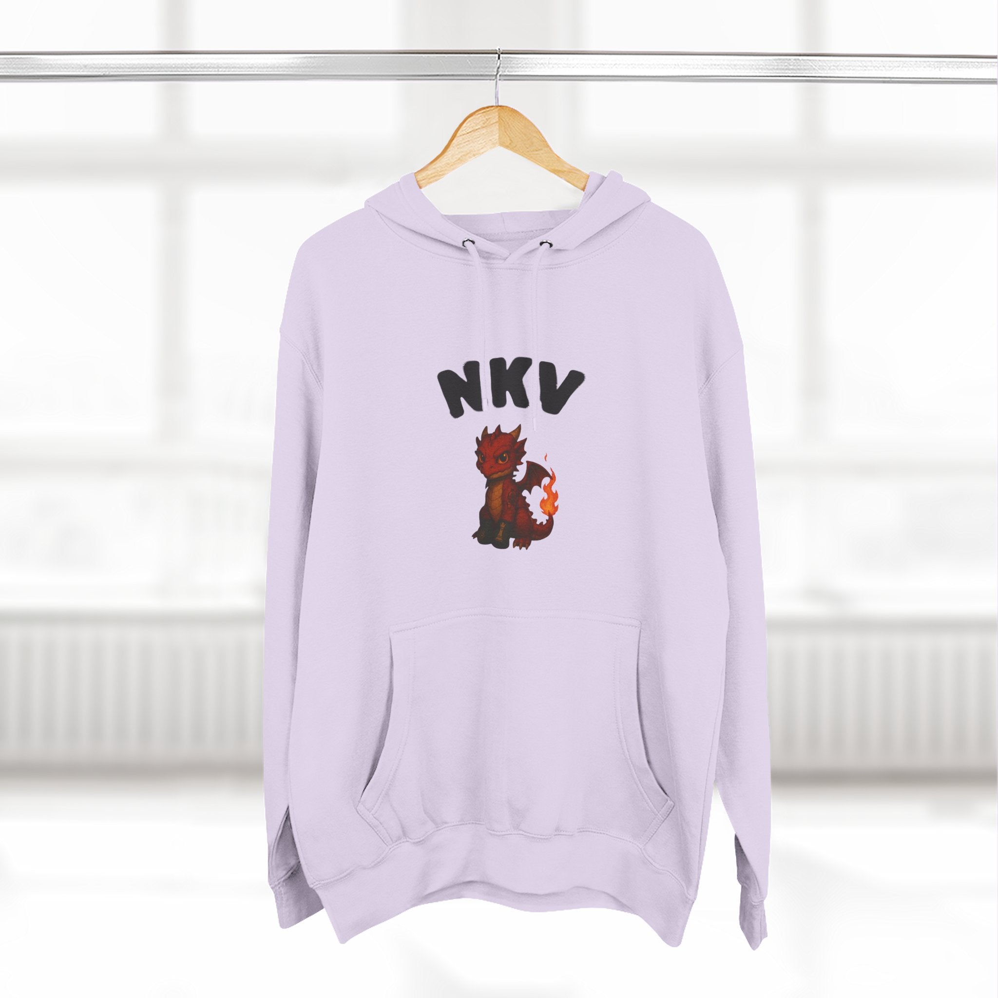 Three-Panel Fleece Hoodie