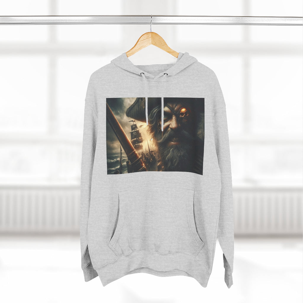 Three-Panel Fleece Hoodie