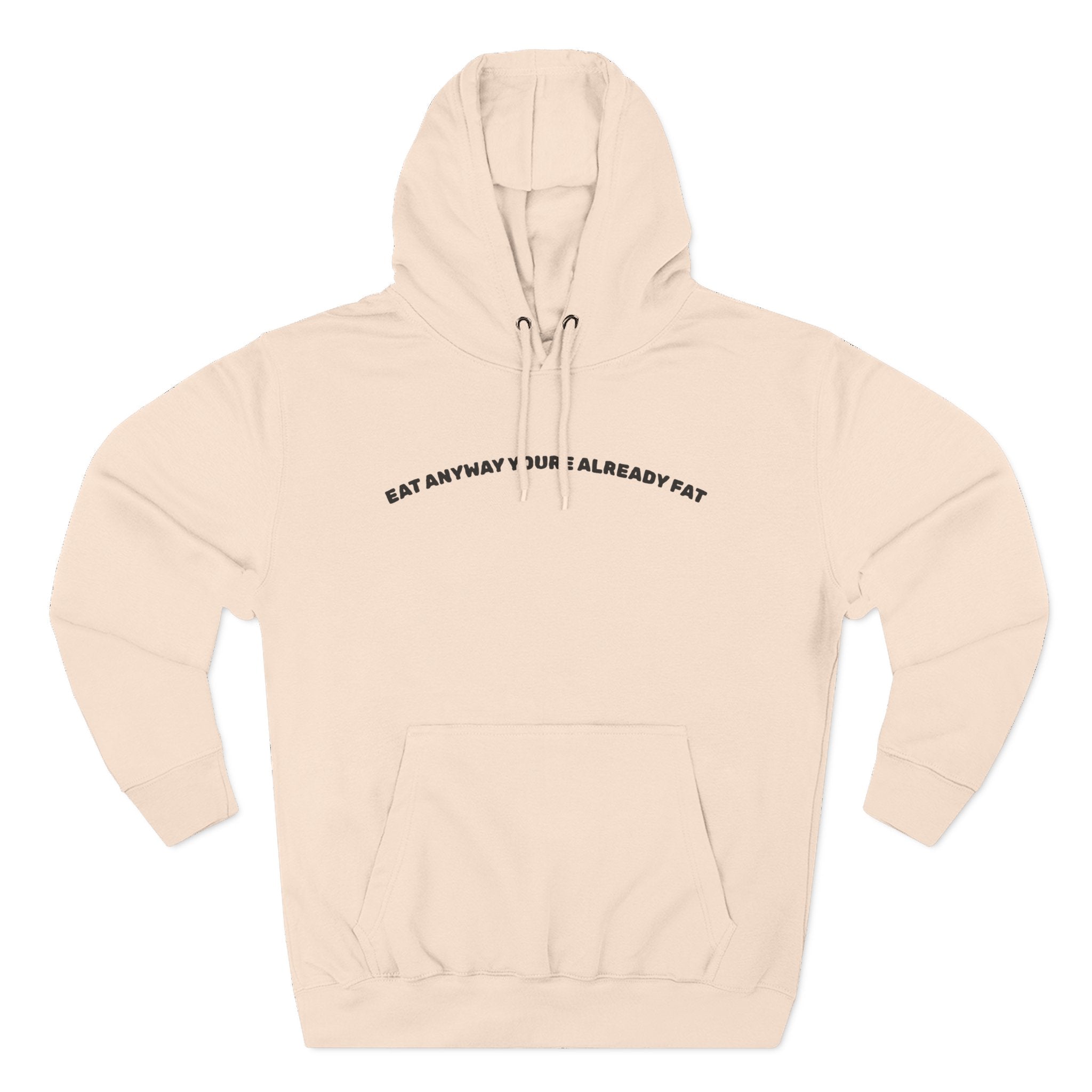 Three-Panel Fleece Hoodie