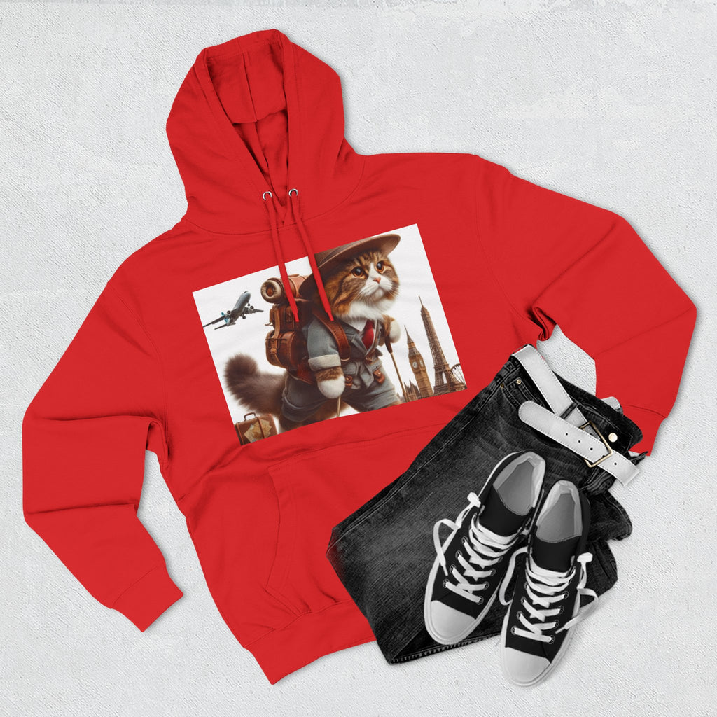 Three-Panel Fleece Hoodie