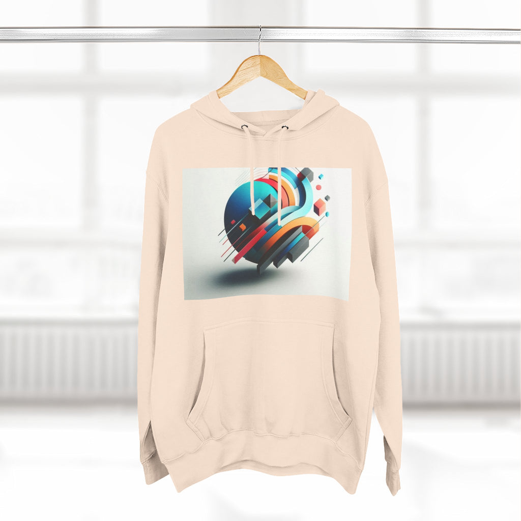 Three-Panel Fleece Hoodie