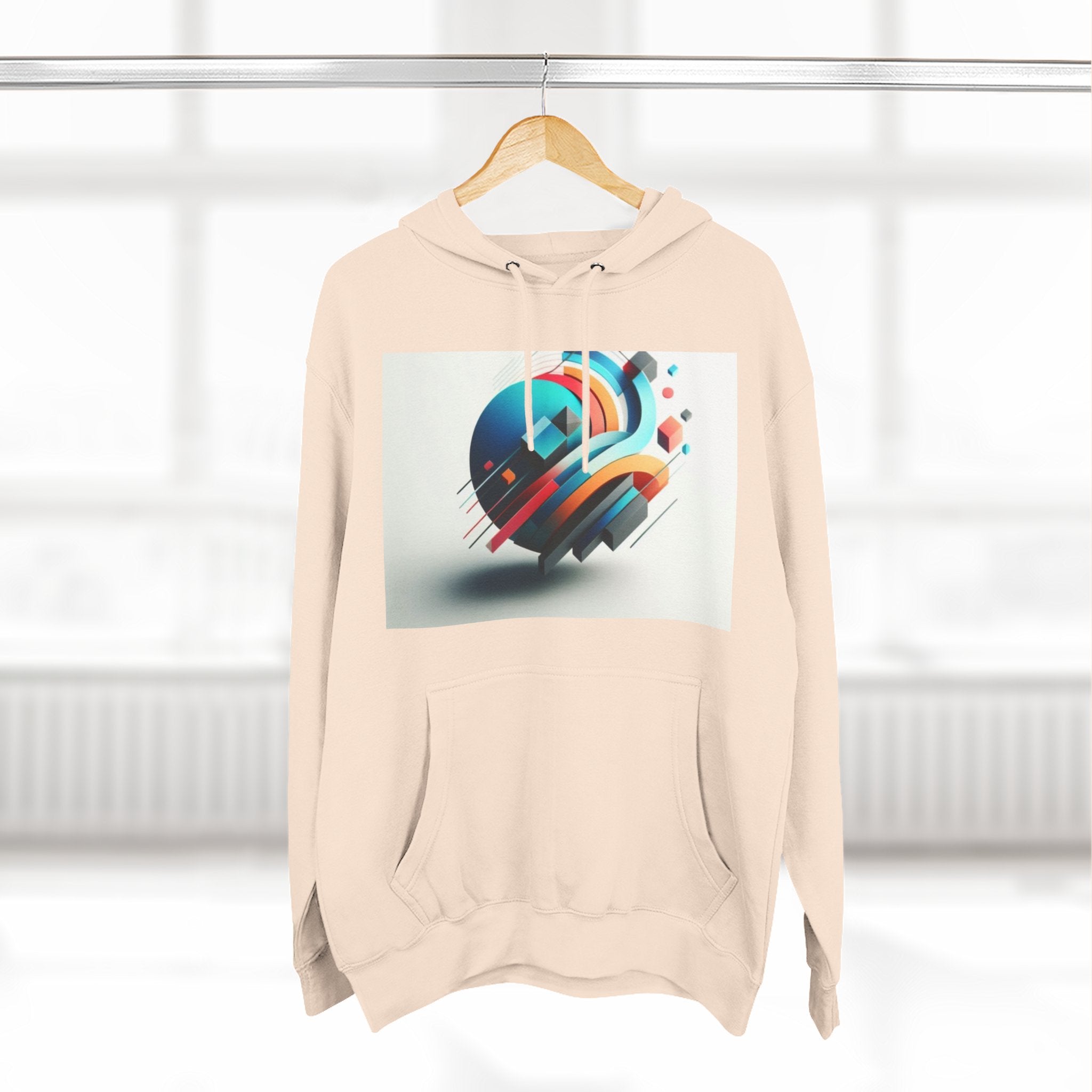 Three-Panel Fleece Hoodie