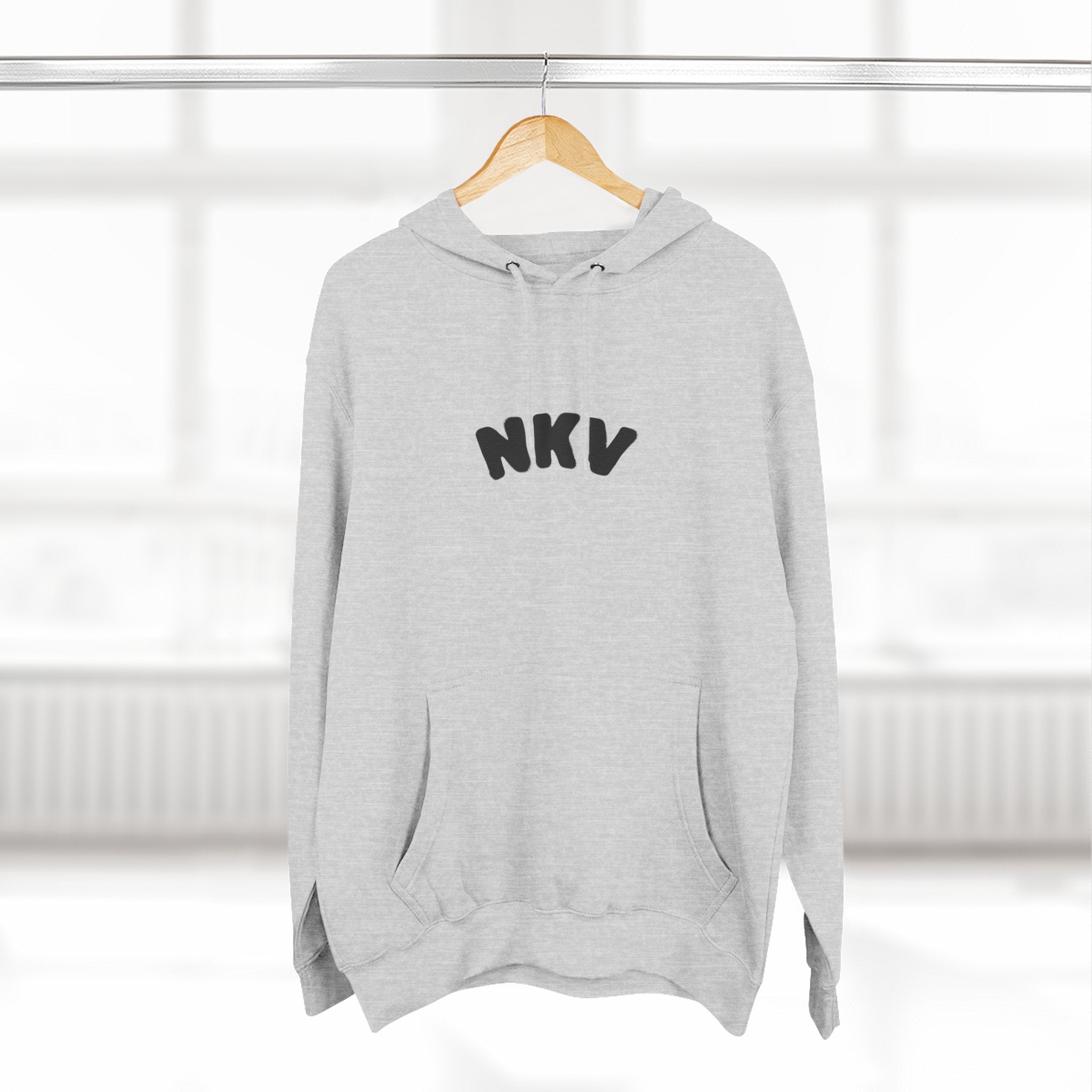 Three-Panel Fleece Hoodie