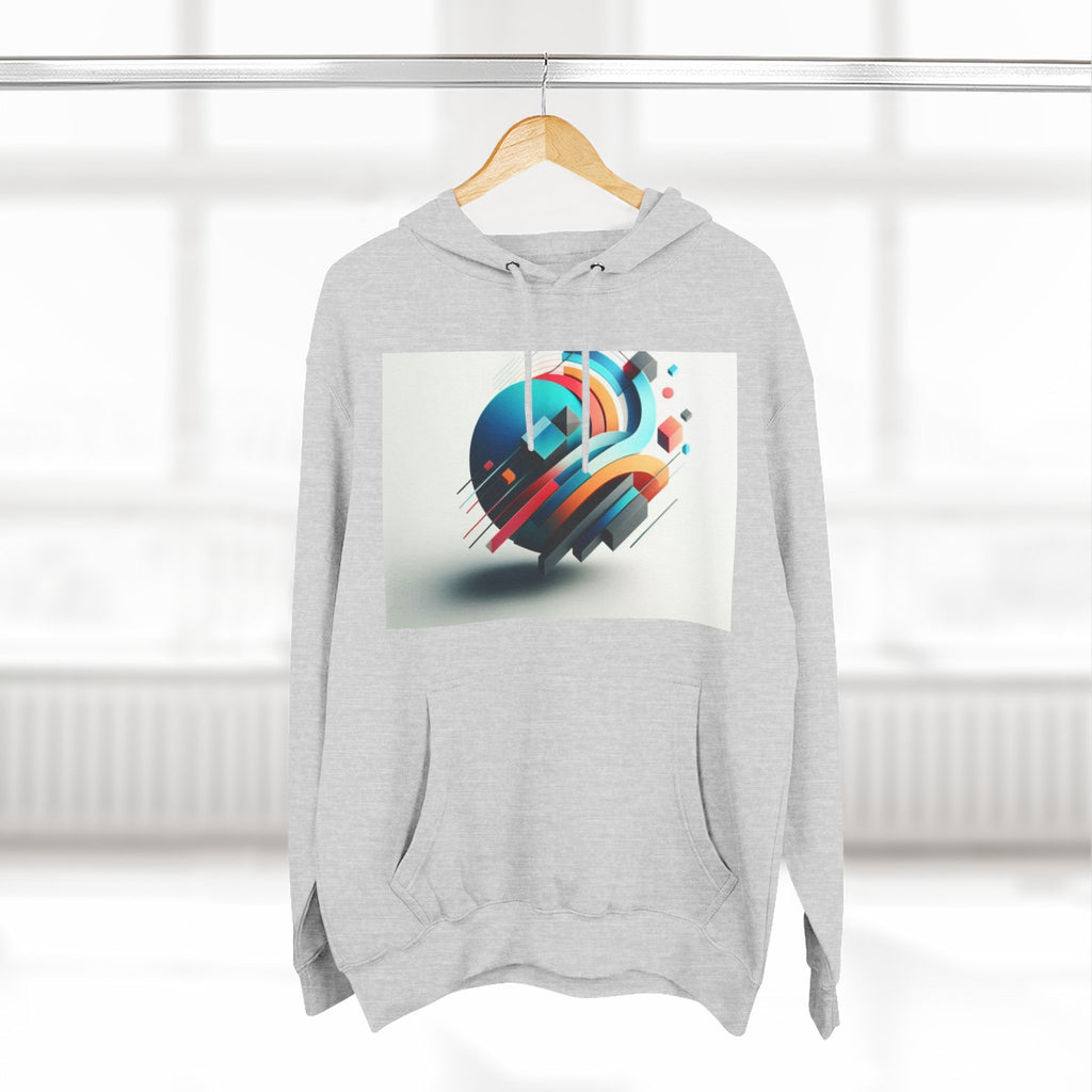 Three-Panel Fleece Hoodie