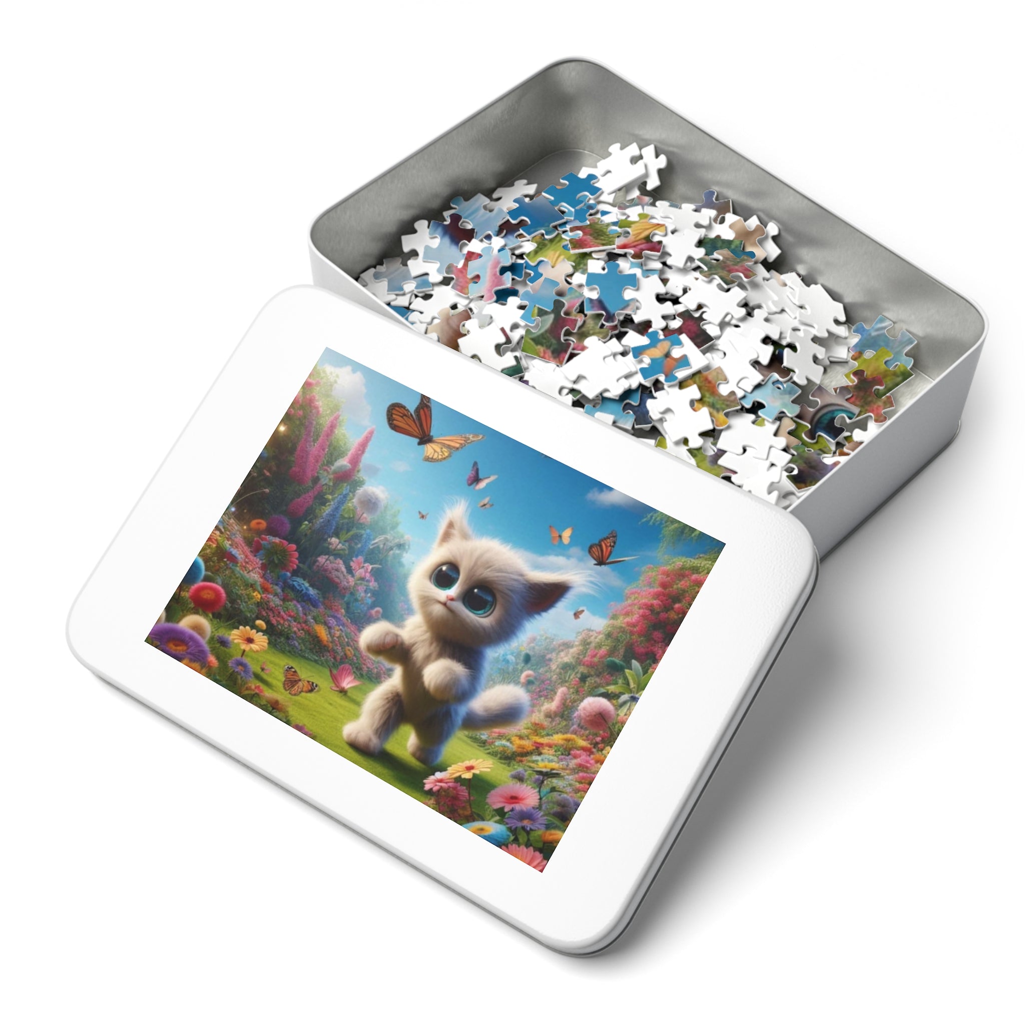 Jigsaw Puzzle with Tin