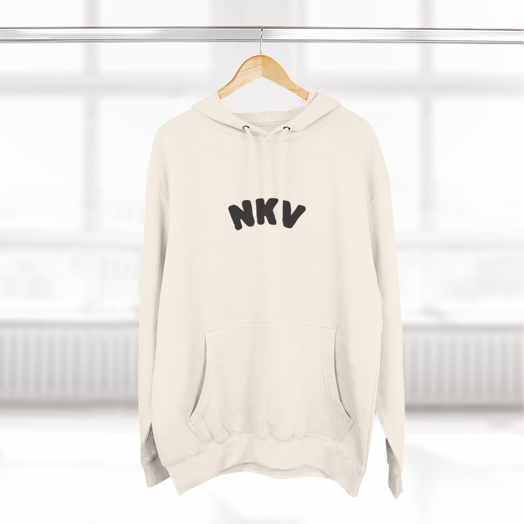 Three-Panel Fleece Hoodie
