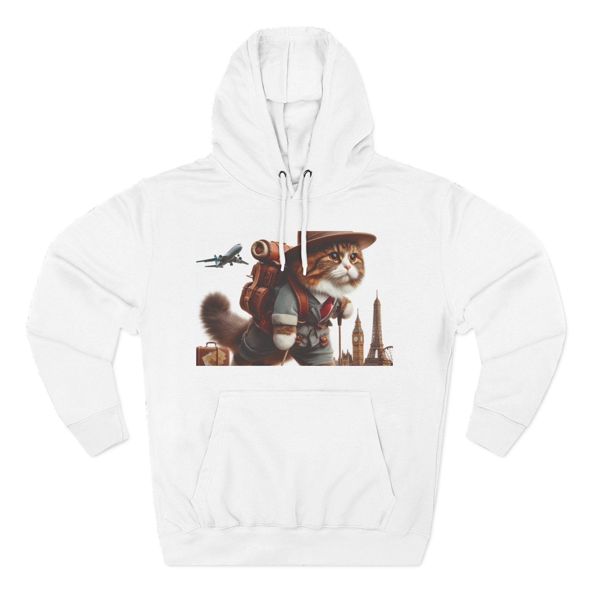 Three-Panel Fleece Hoodie