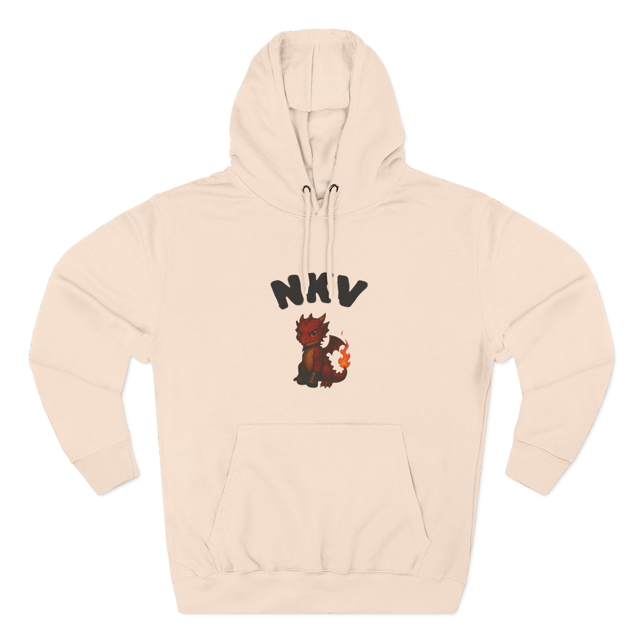 Three-Panel Fleece Hoodie