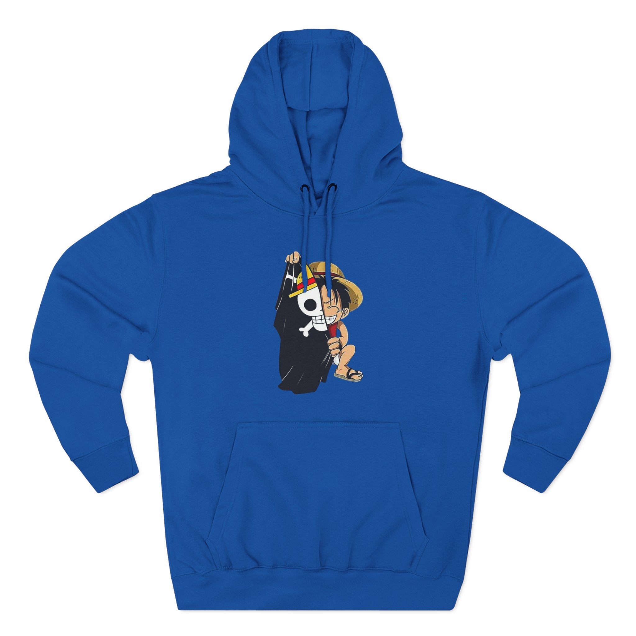 Three-Panel Fleece Hoodie