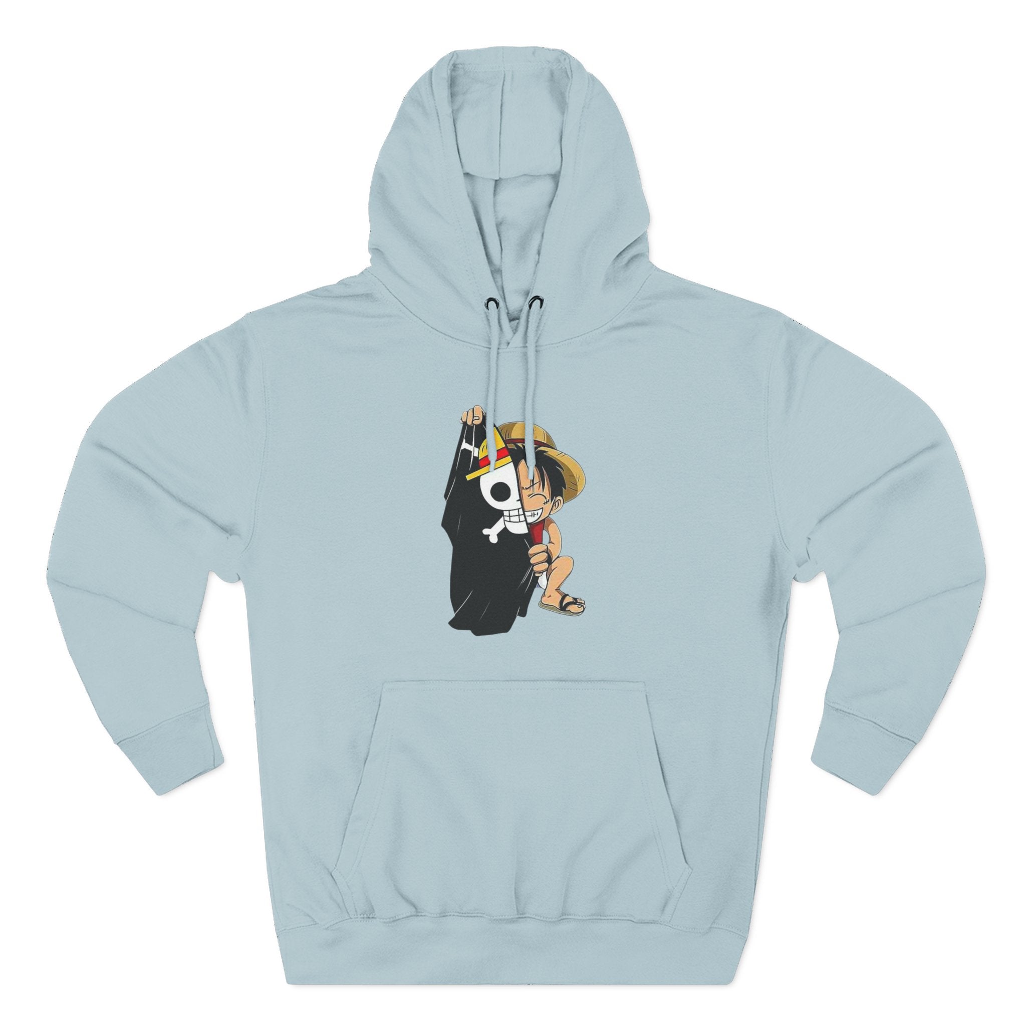 Three-Panel Fleece Hoodie