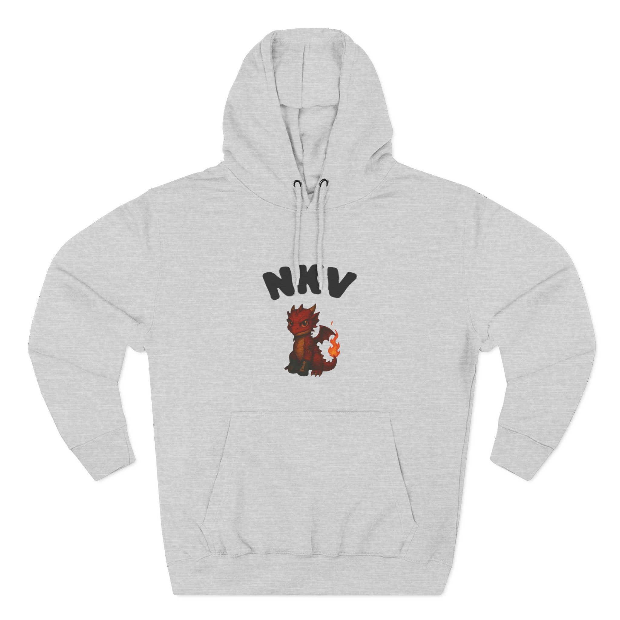 Three-Panel Fleece Hoodie