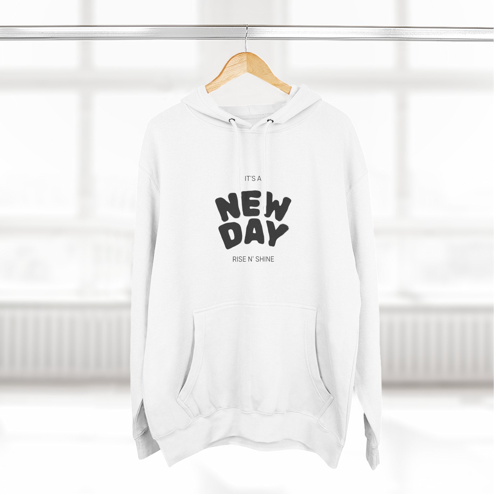 Three-Panel Fleece Hoodie